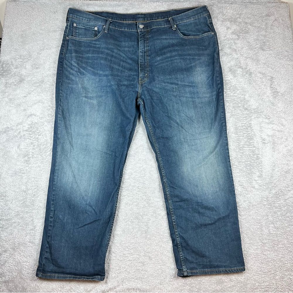 Levis 559 48 x 30 Relaxed Fit Straight Leg Blue Jeans 100% Cotton Medium Wash